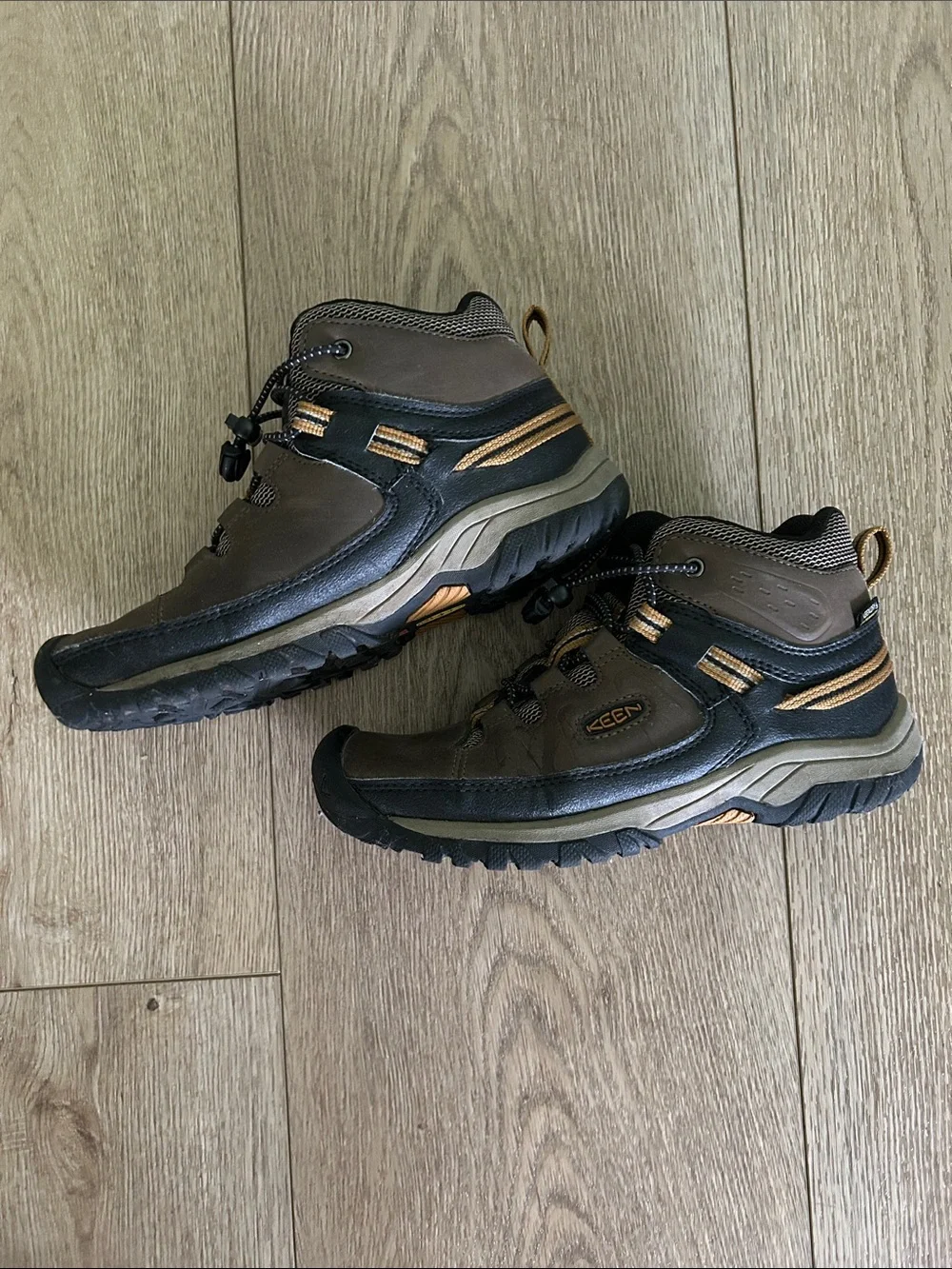 Keen Kids Brown and Black Trail Boots